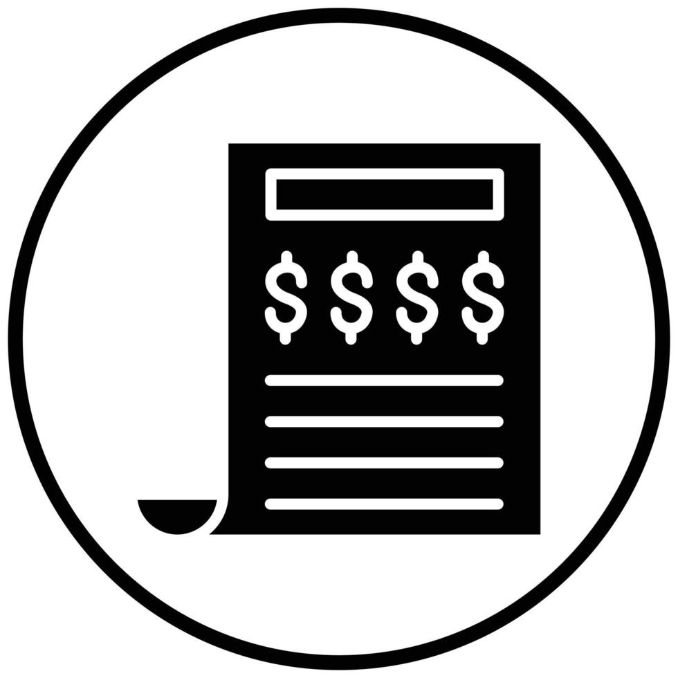 Invoice Icon Style vector