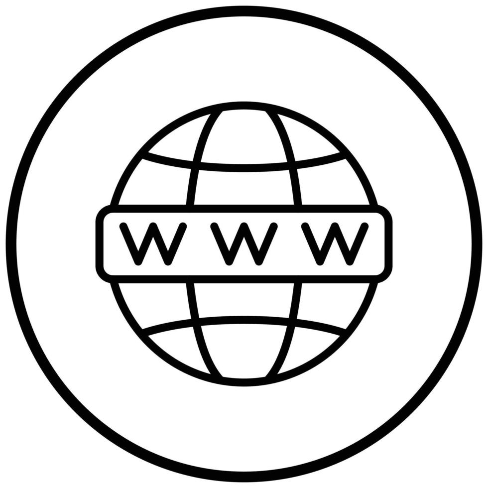 Worldwide Icon Style vector