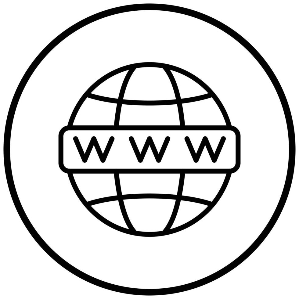 Worldwide Icon Style vector