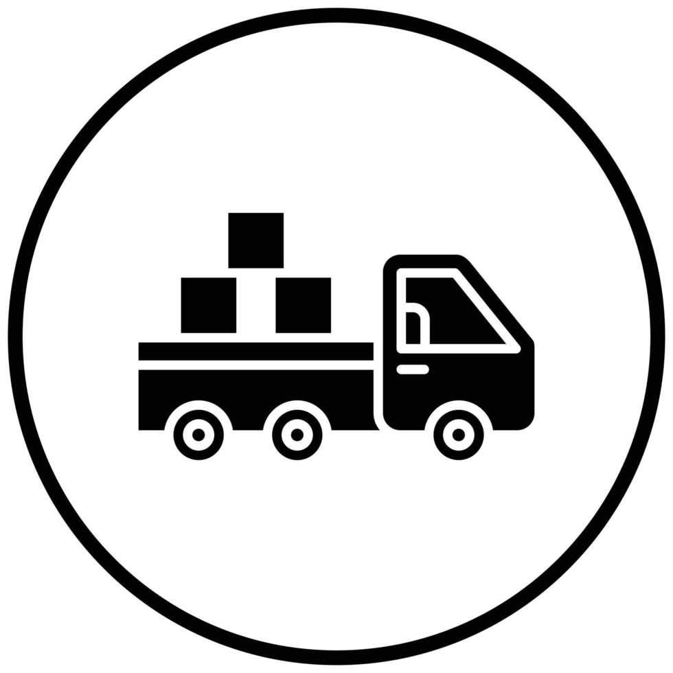 Pickup Truck Icon Style vector