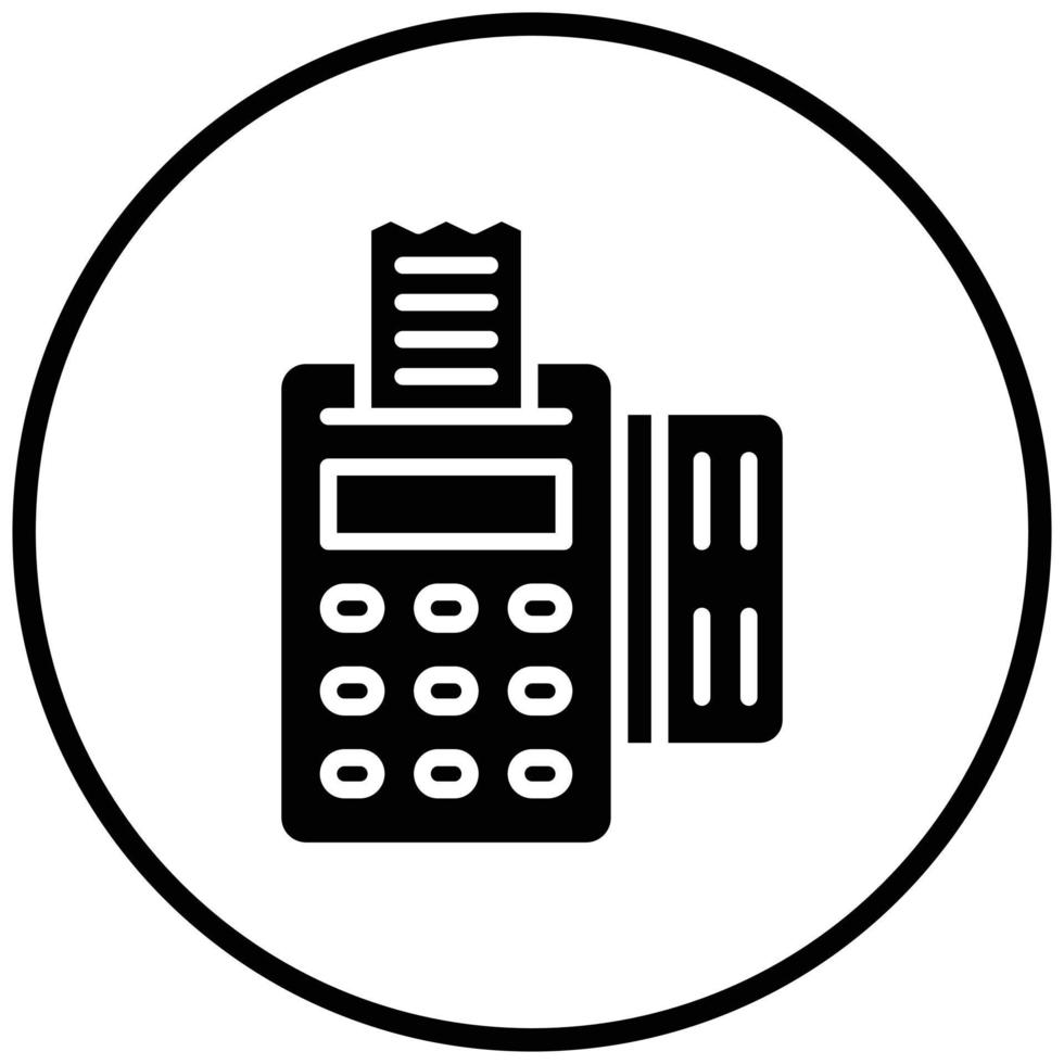 Pos Terminal Icon Style vector