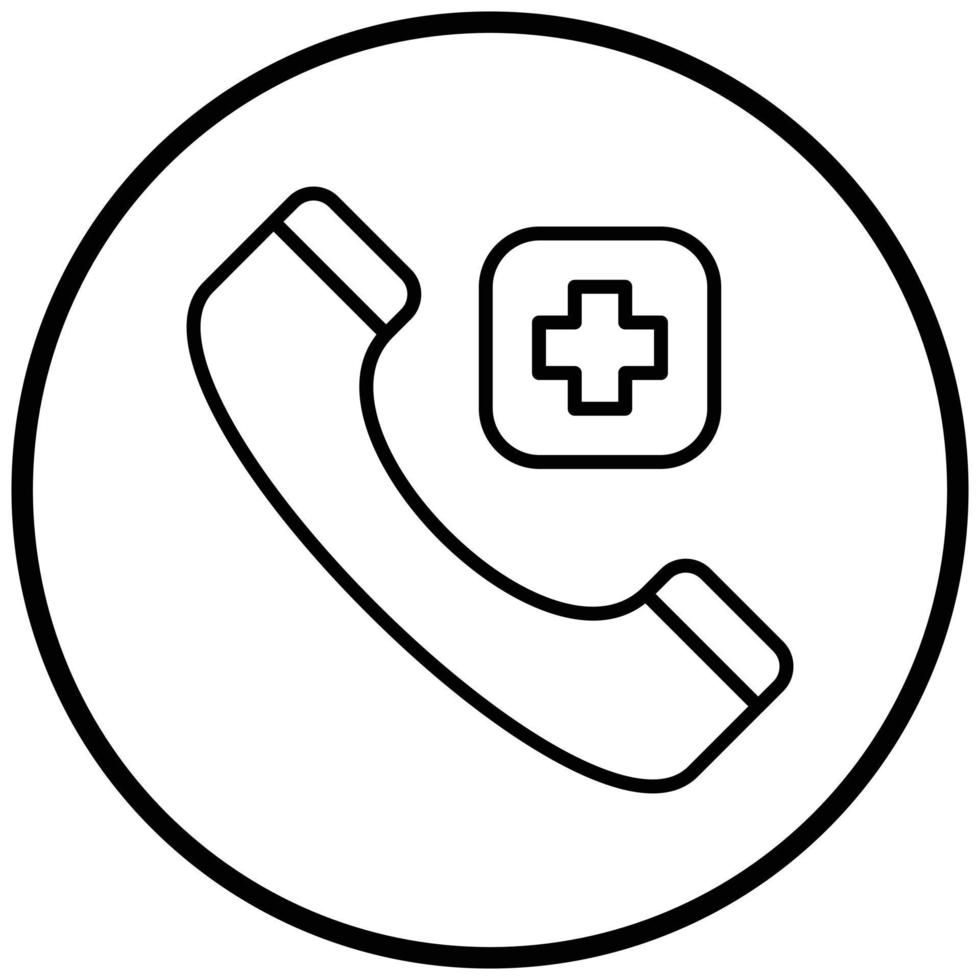 Emergency Call Icon Style vector