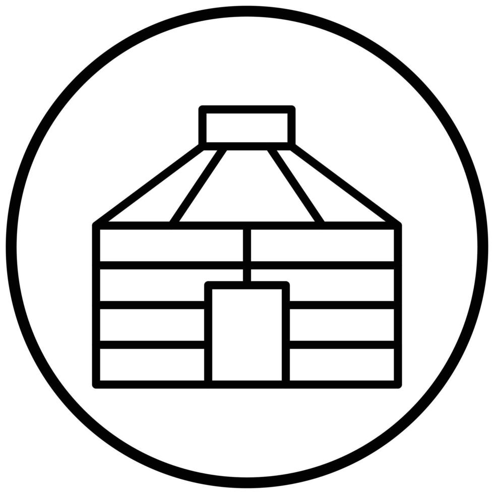Yurt Icon Style vector