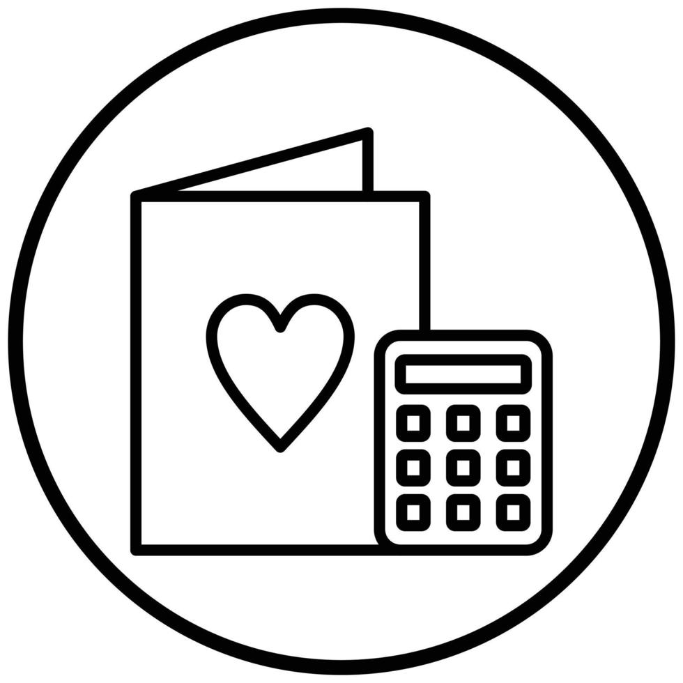 Wedding Cost Icon Style vector
