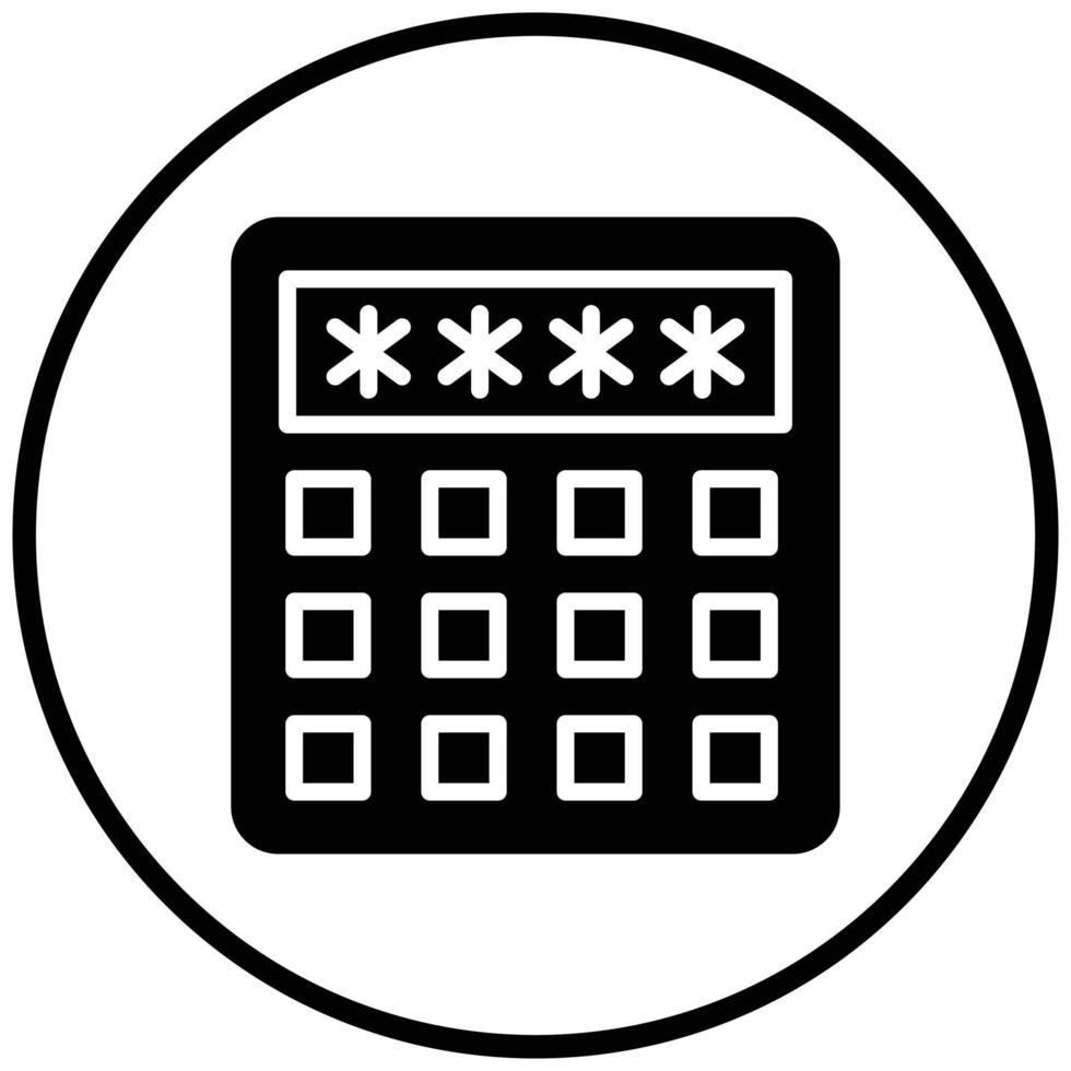 Pin Code Icon Style vector
