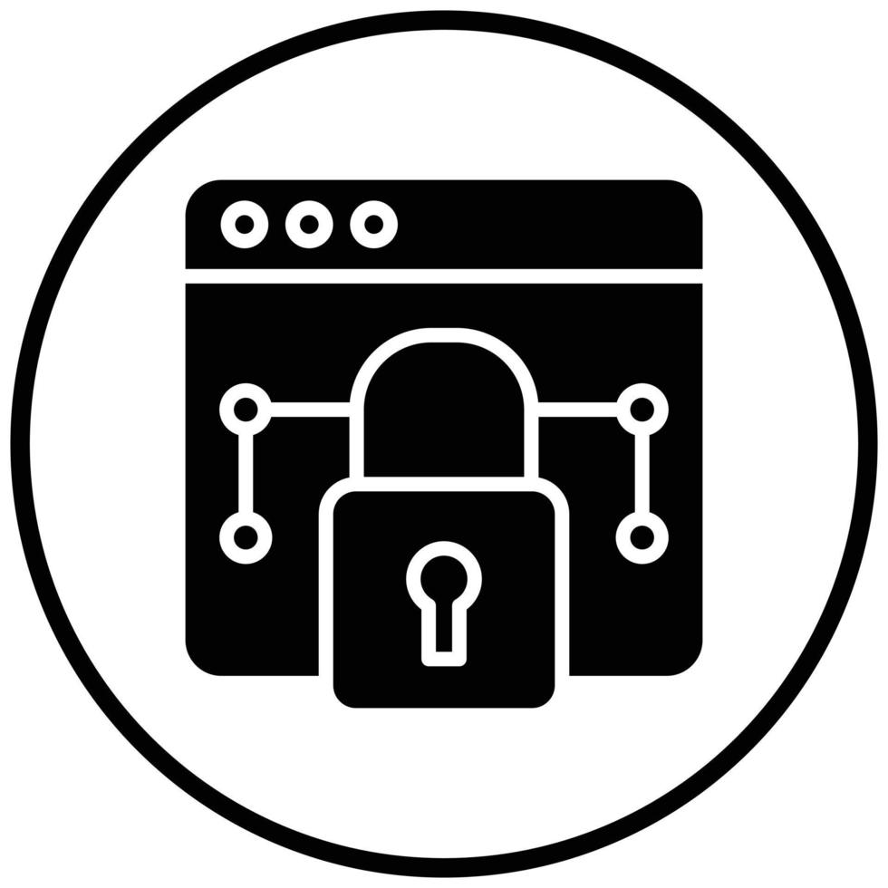 Private Network Icon Style vector