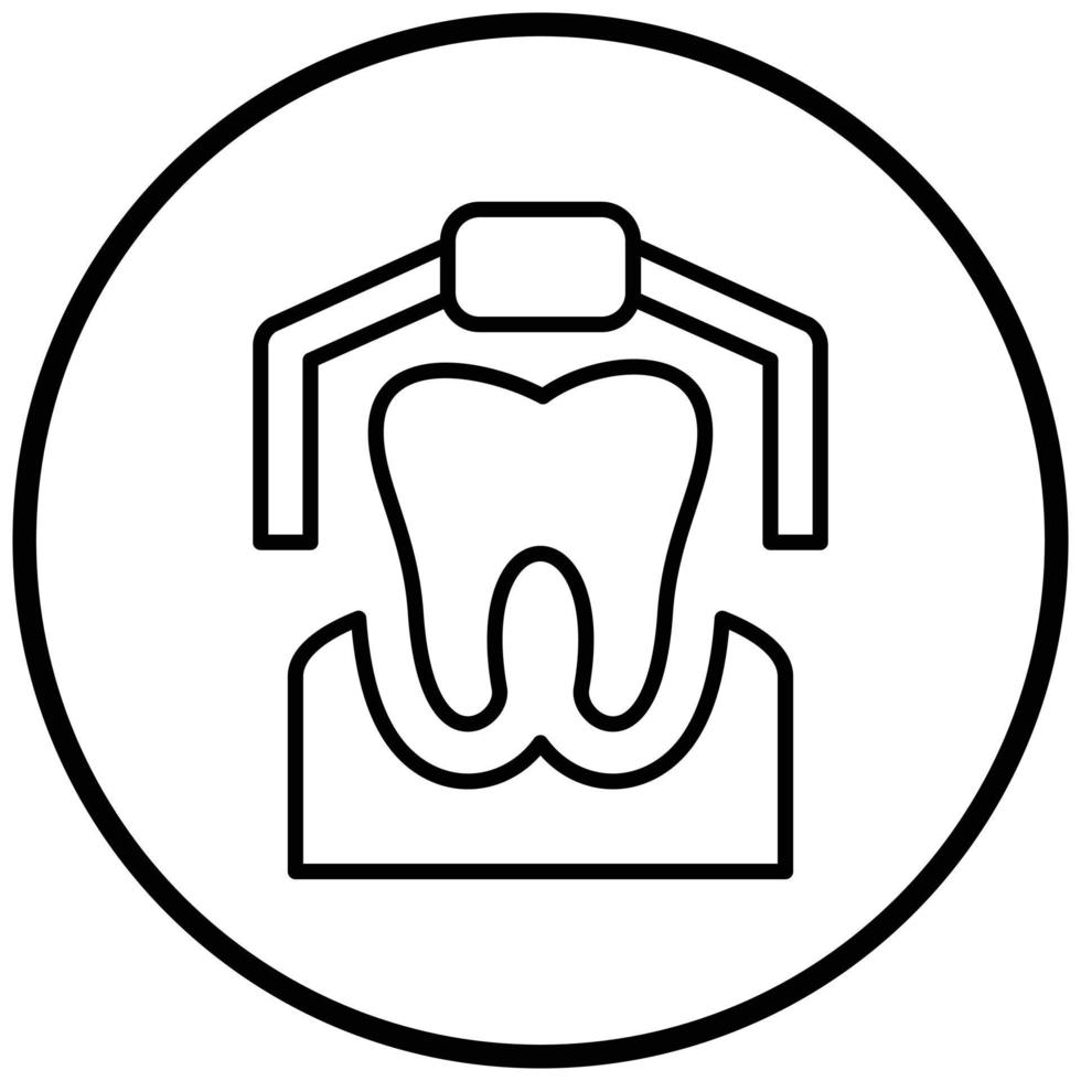 Tooth Extraction Icon Style vector