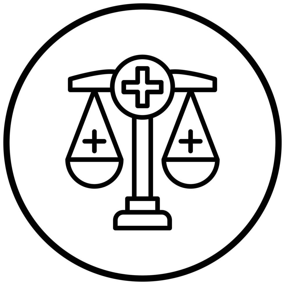 Health Law Icon Style vector