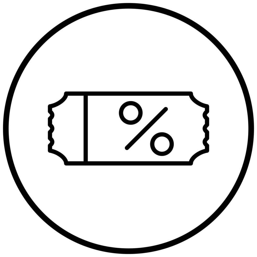 Voucher Icon Style vector