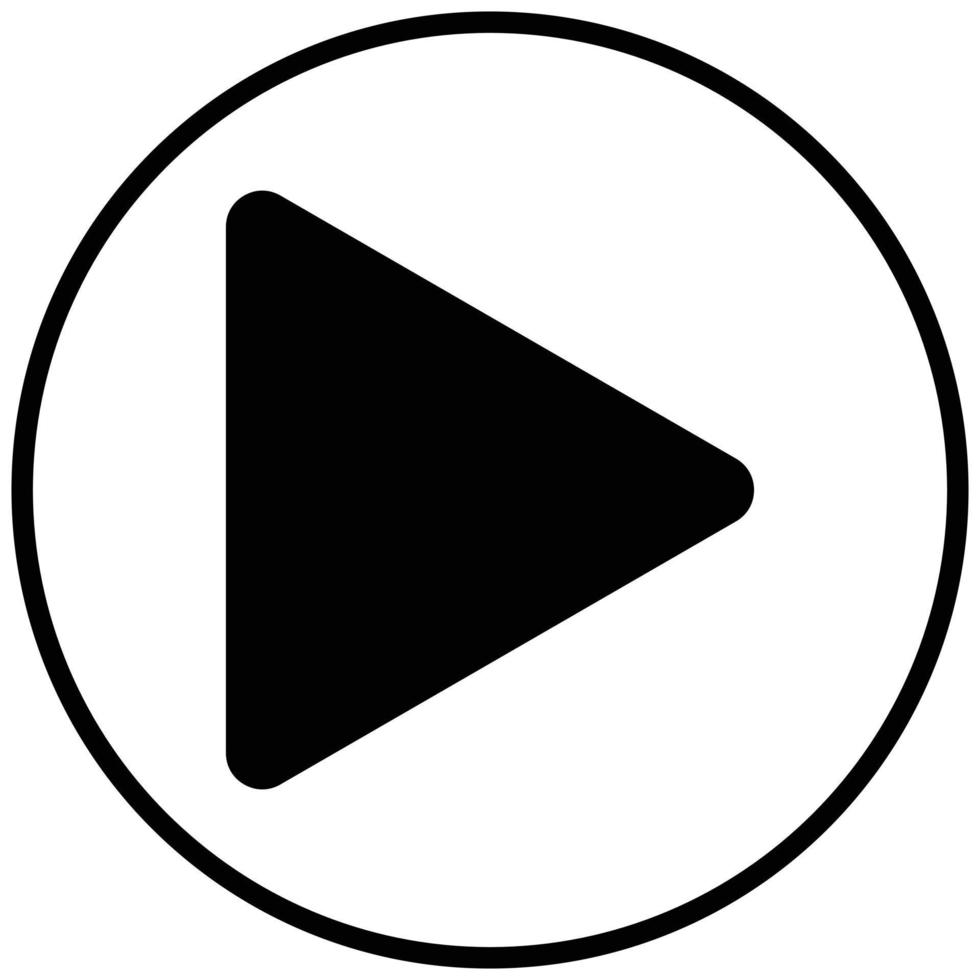 Play Button Icon Style vector