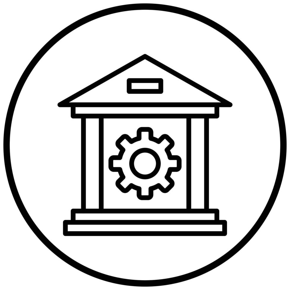 Banking System Icon Style vector