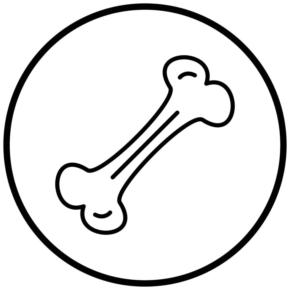 Bone Icon Style vector