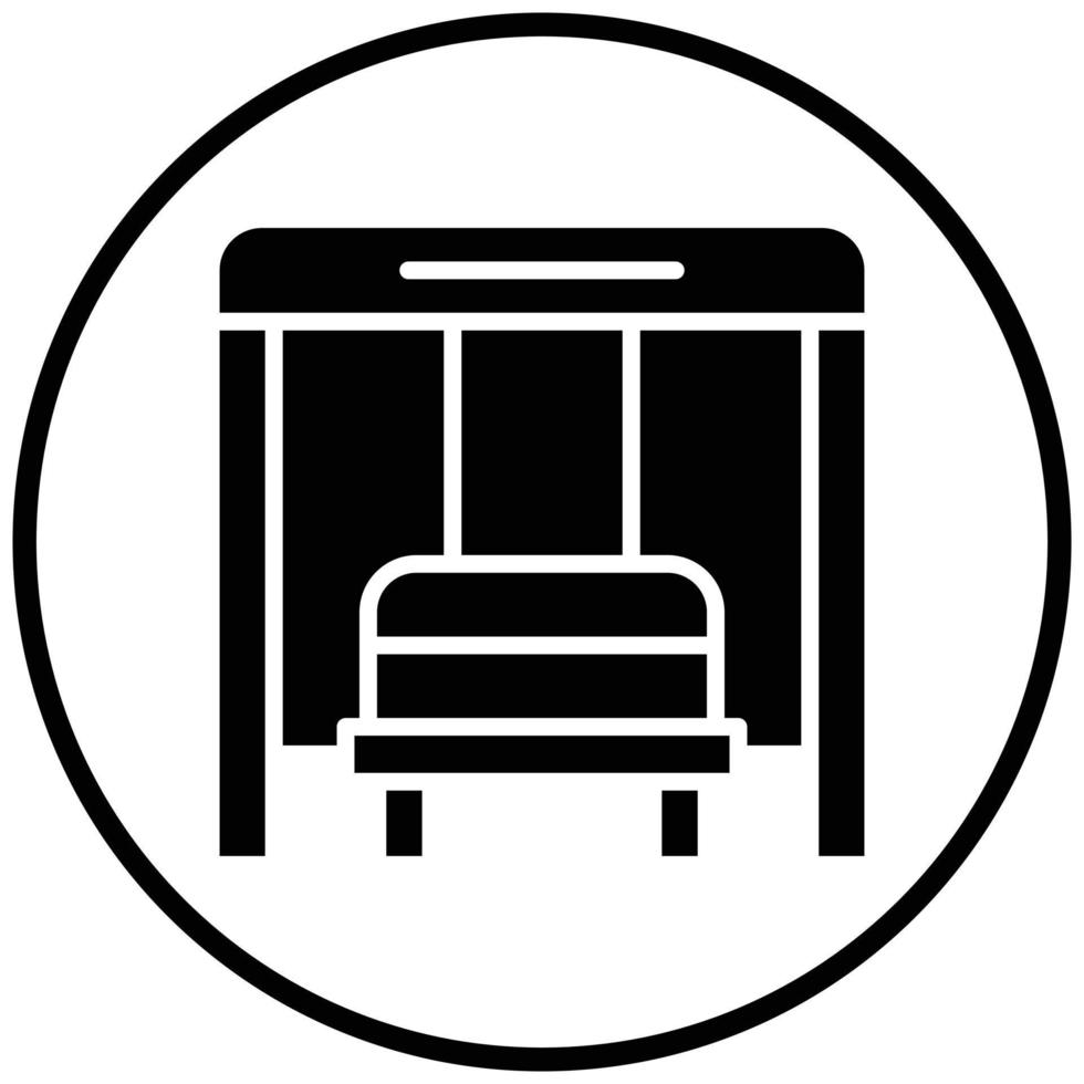 Bus Stop Icon Style vector