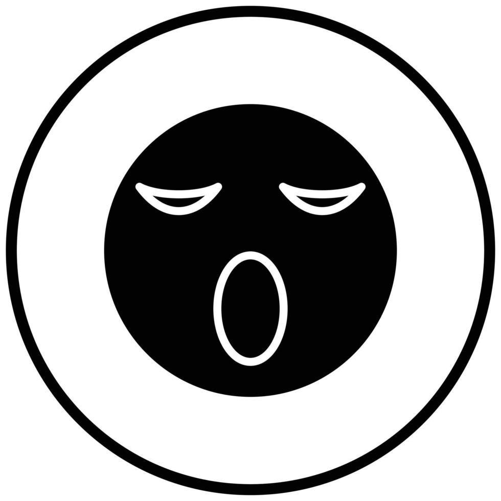Sleepy Icon Style vector