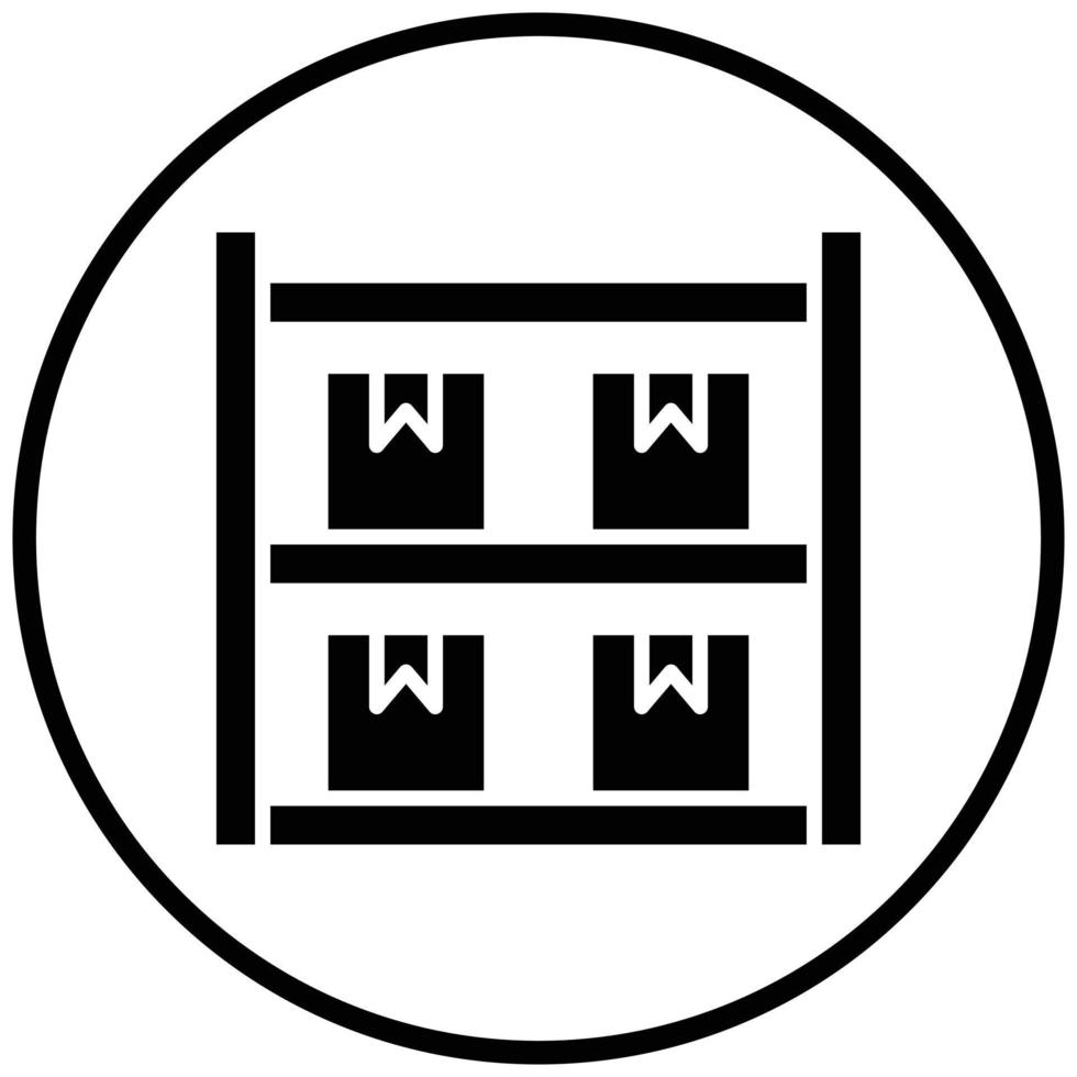 Package Shelves Icon Style vector