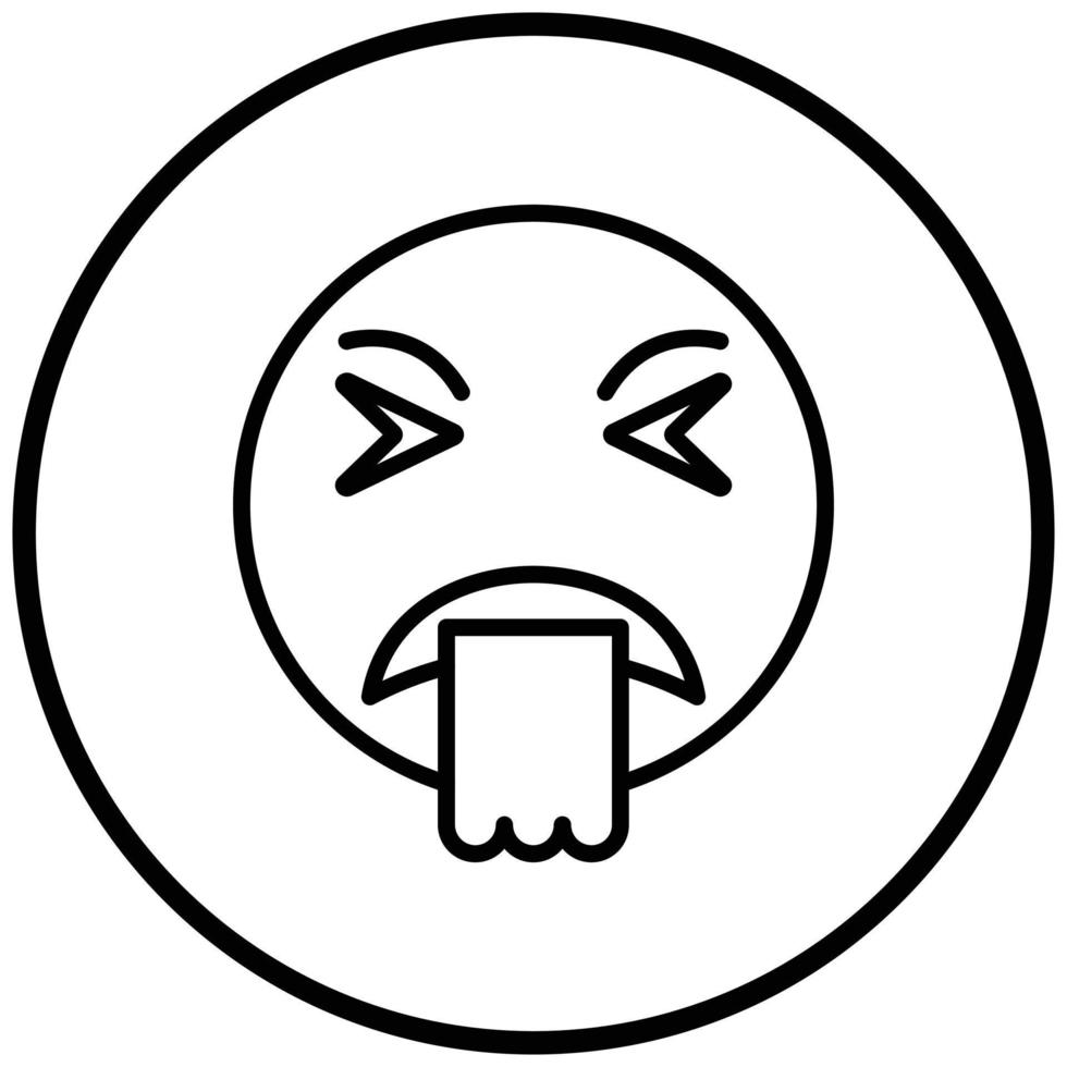 Puke Icon Style vector
