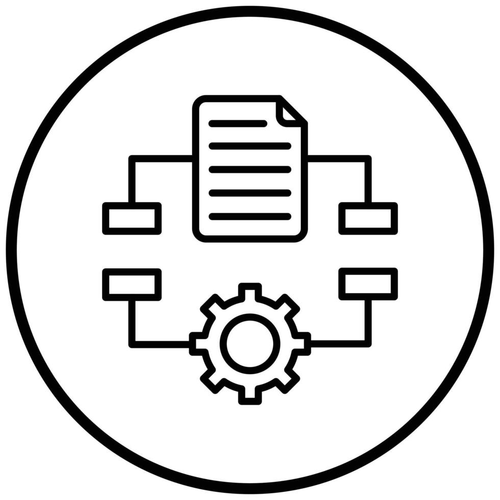 Algorithm Icon Style vector