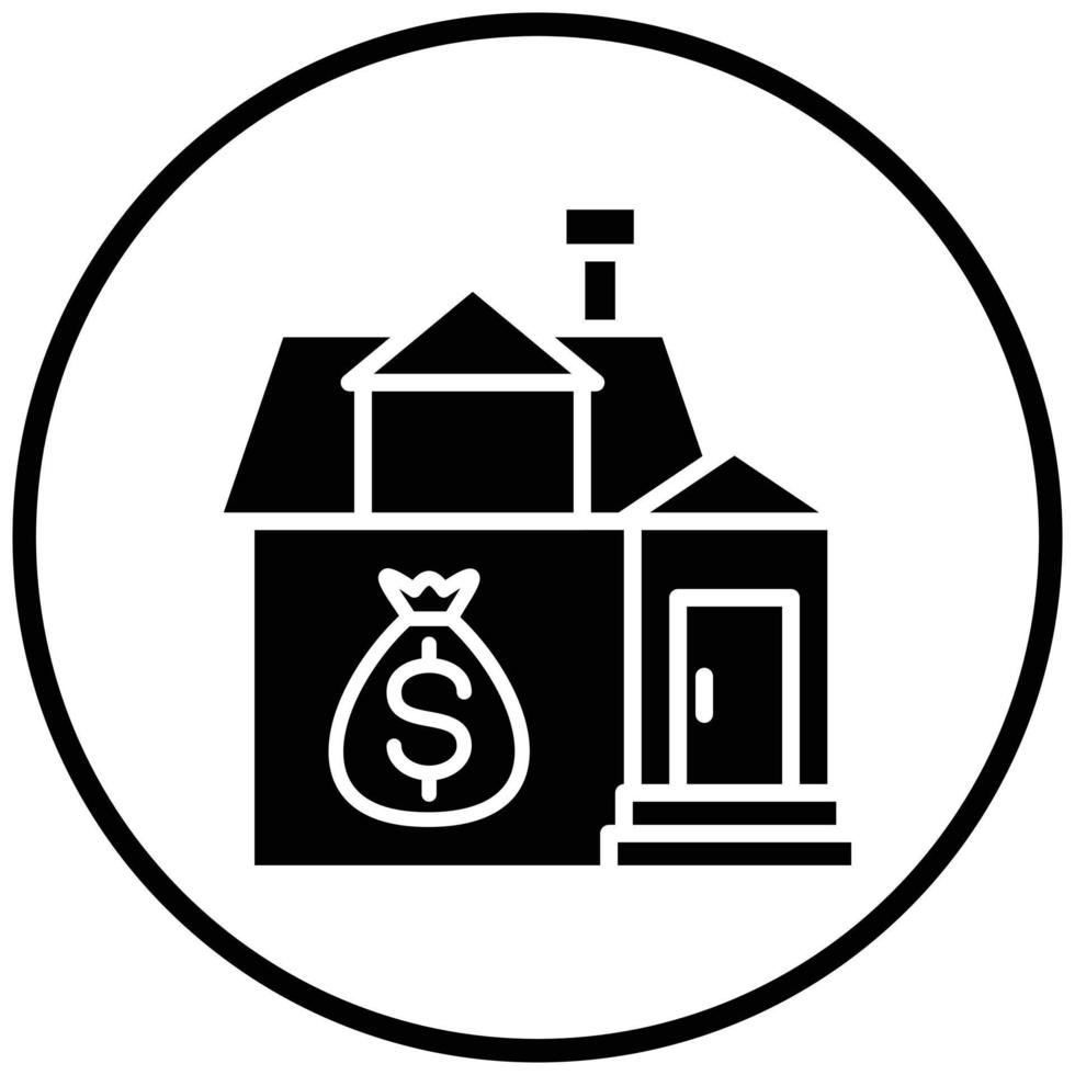 House Payment Icon Style vector