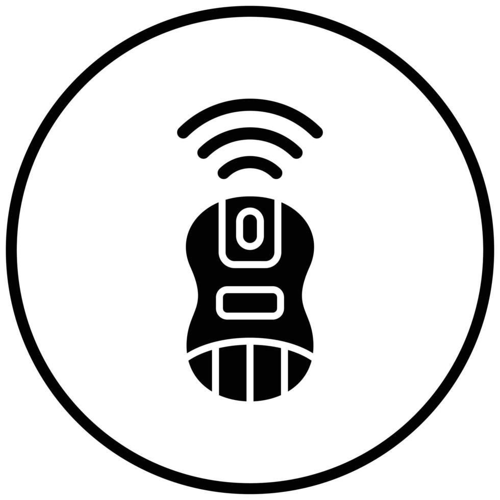 Wireless Mouse Icon Style vector
