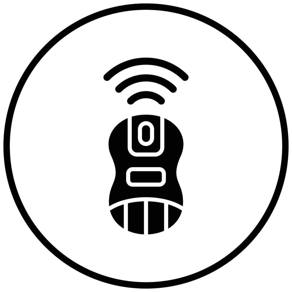 Wireless Mouse Icon Style vector