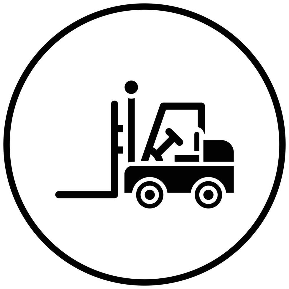 Forklift Icon Style vector