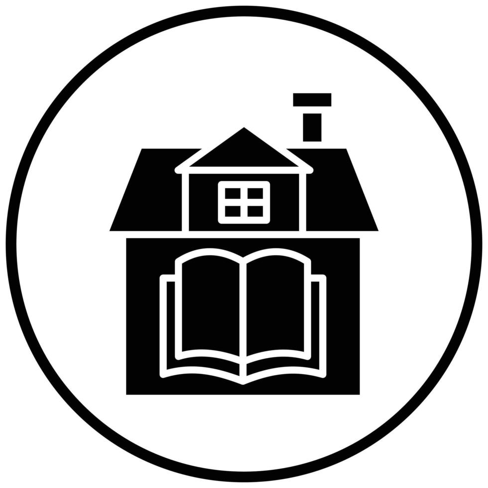 Homeschooling Icon Style vector