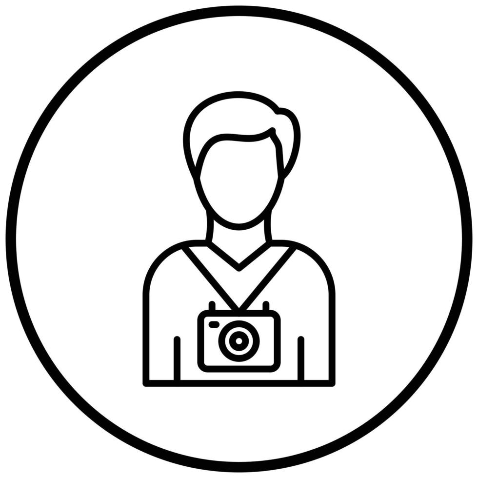 Cameraman Icon Style vector