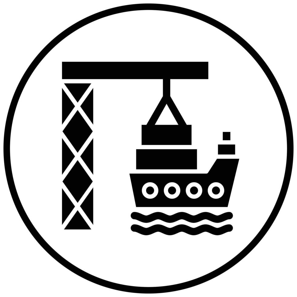 Port Icon Style vector