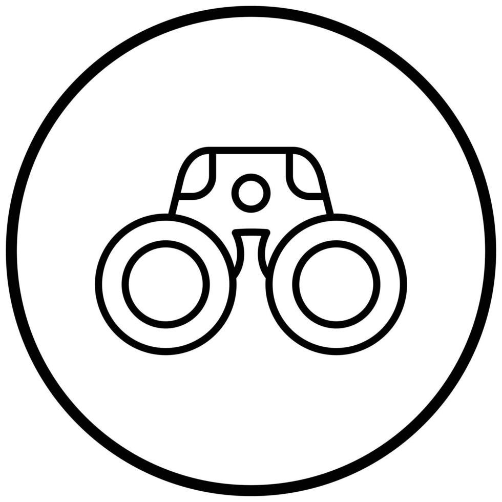 Binocular Icon Style vector