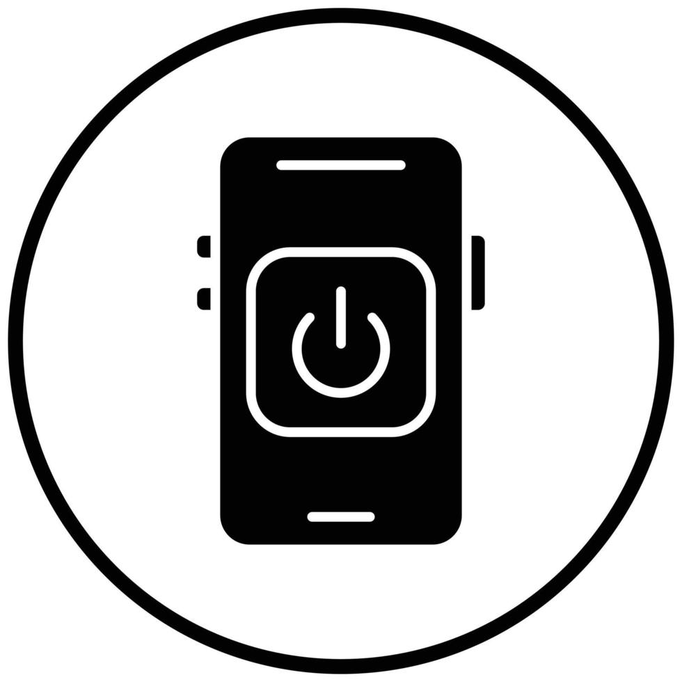 Mobile Power Icon Style vector