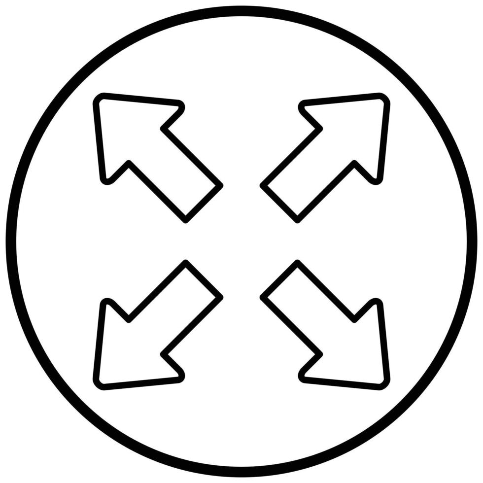 Expand Icon Style vector