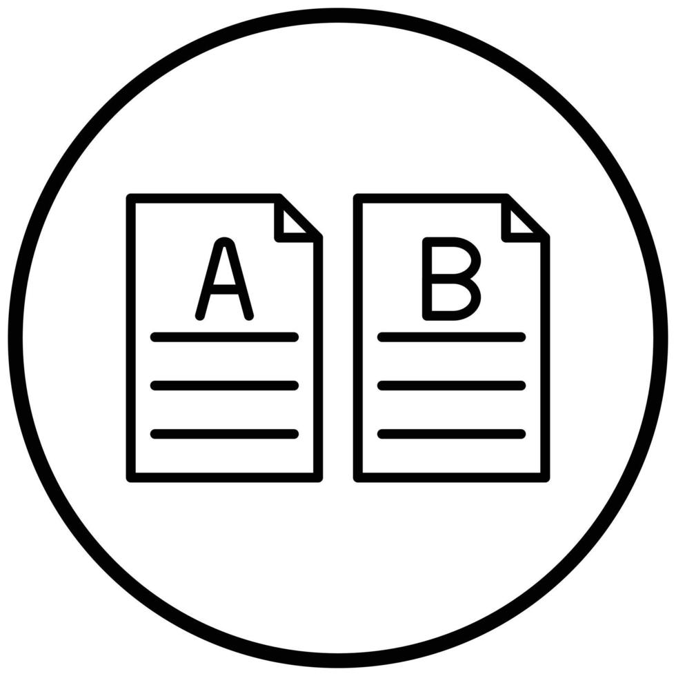 Comparison Icon Style vector