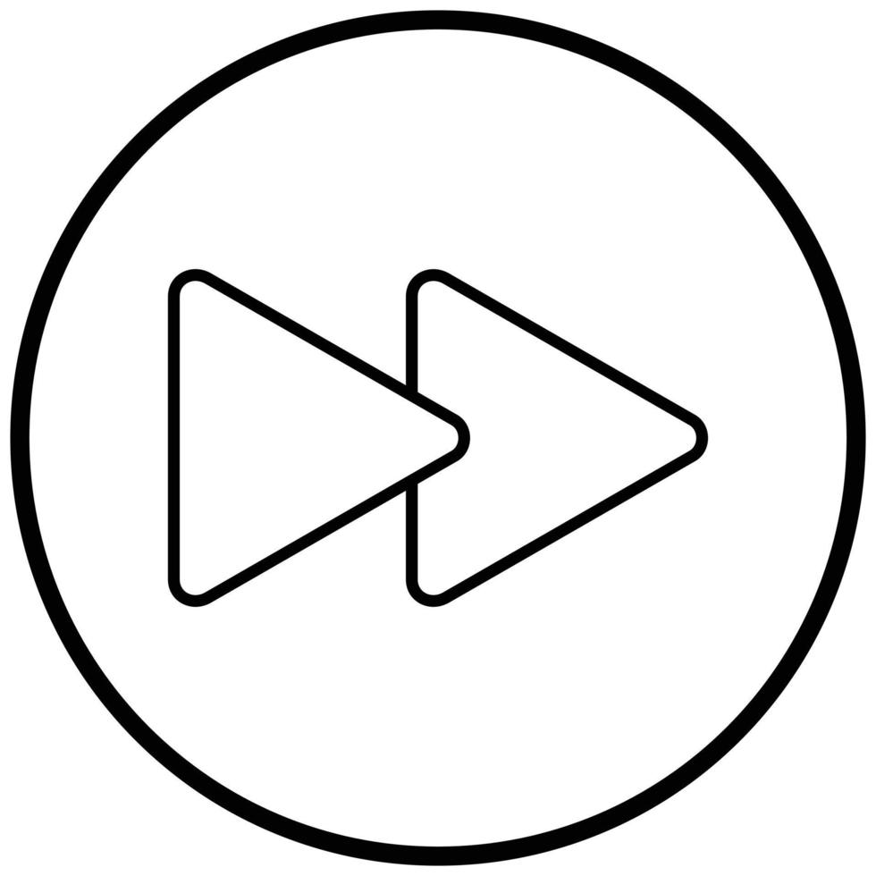 Fast Forward Icon Style vector
