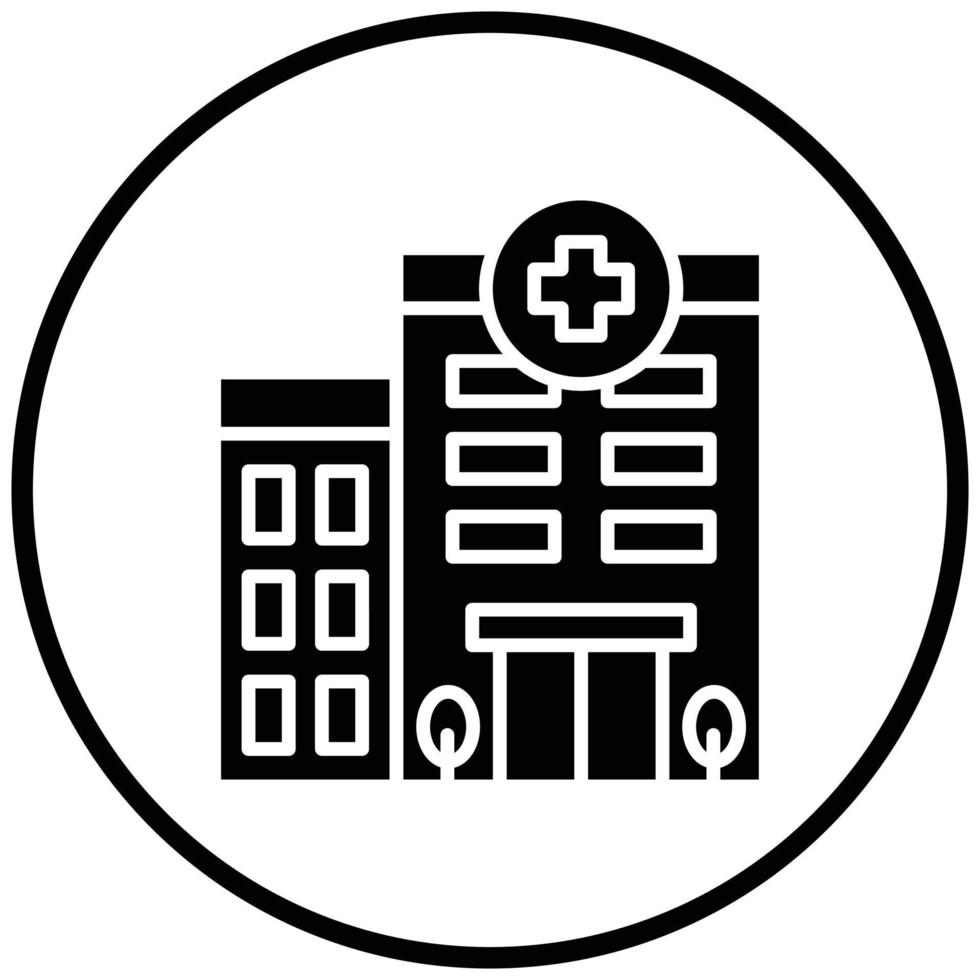 Hospital Icon Style vector