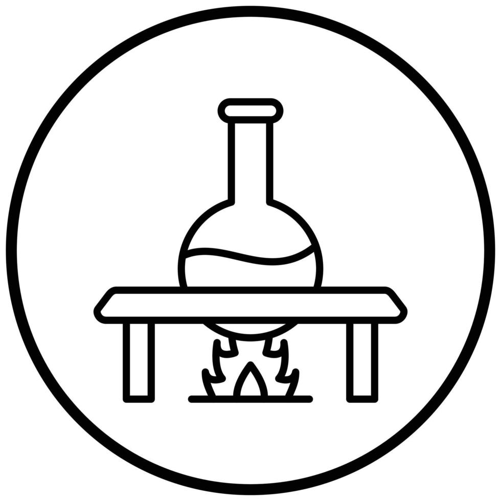 Bunsen Burner Icon Style vector