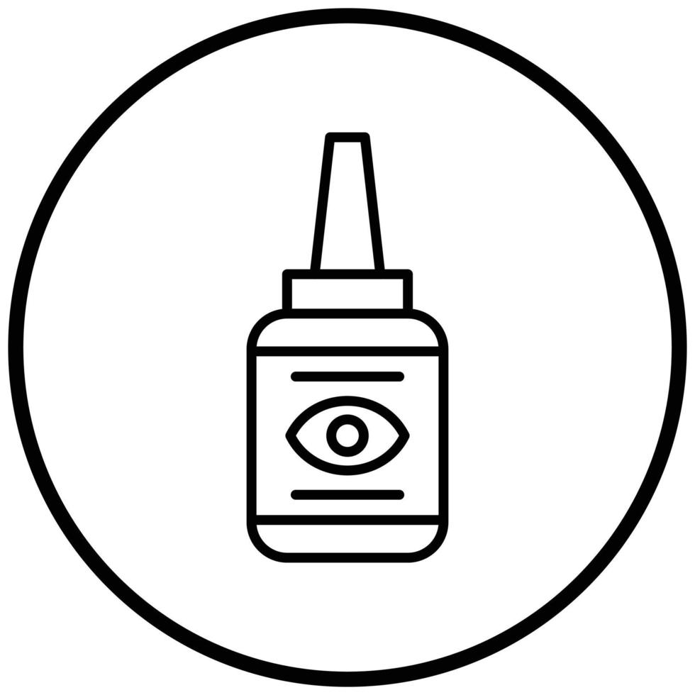 Eye Drop Icon Style vector