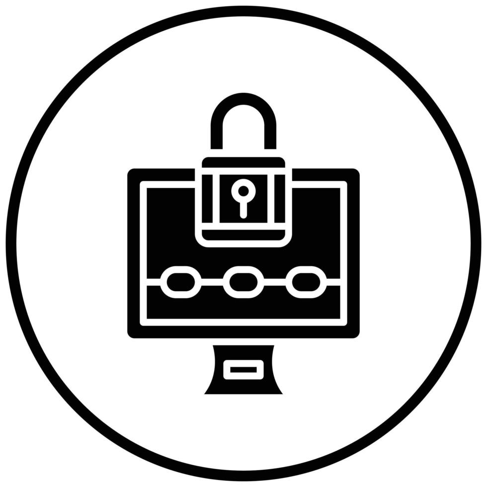 Ransomware Icon Style vector
