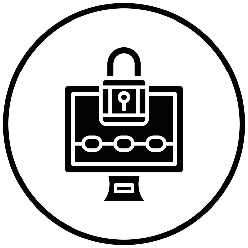 Ransomware Icon Style vector