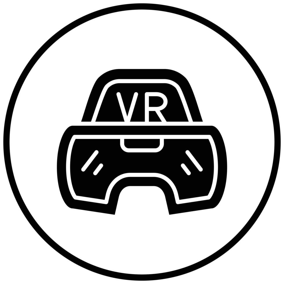 Vr Glasses Icon Style vector
