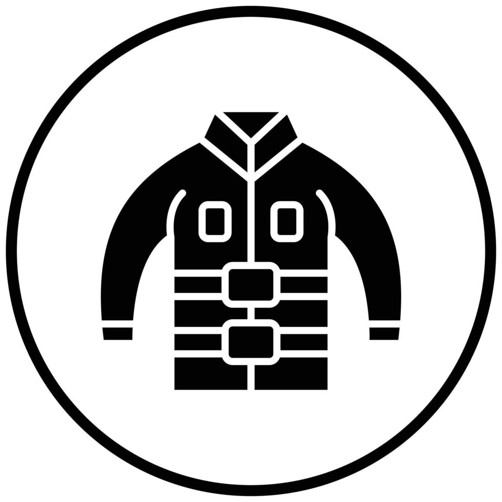 Firefighter Jacket Icon Style vector