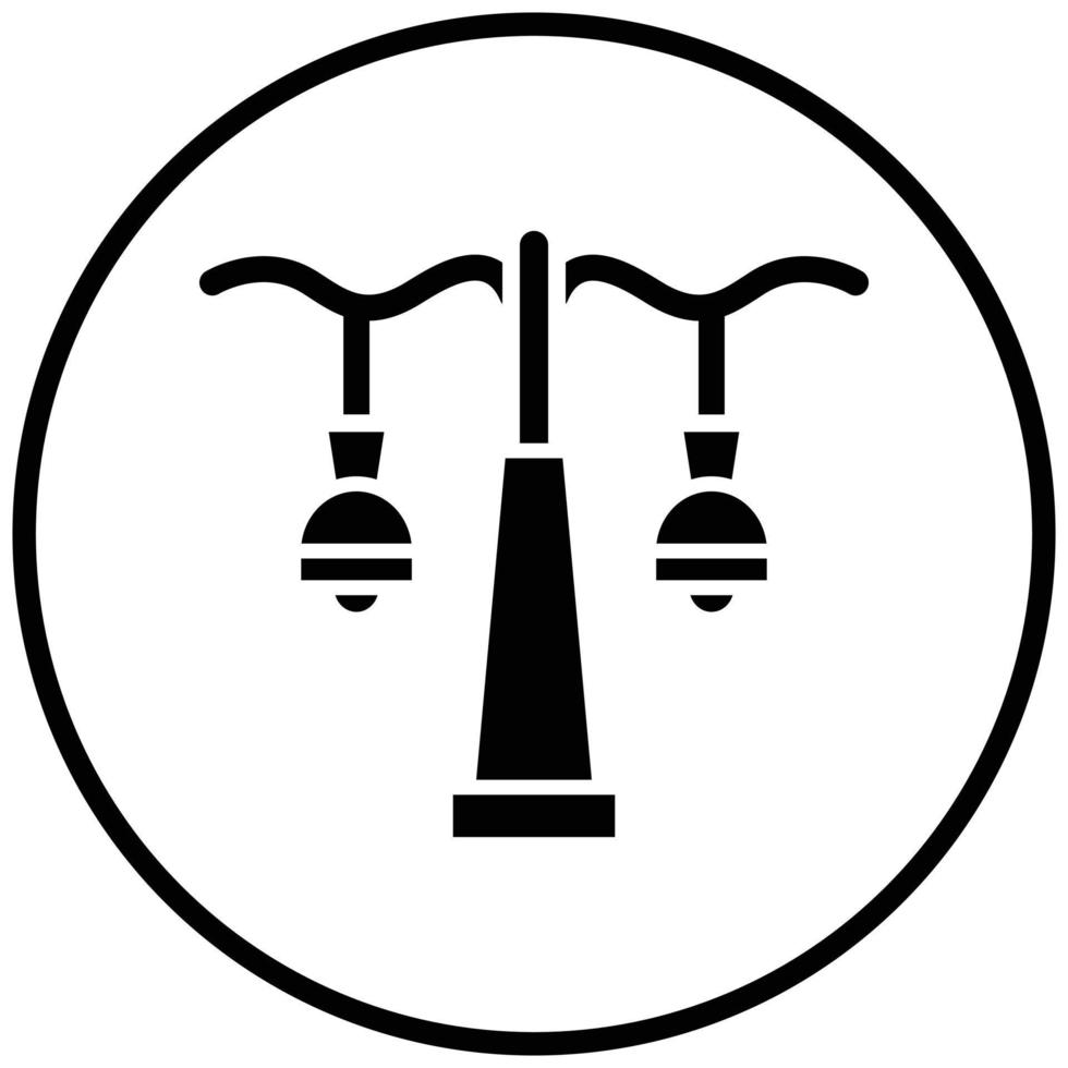 Street Lamp Icon Style vector