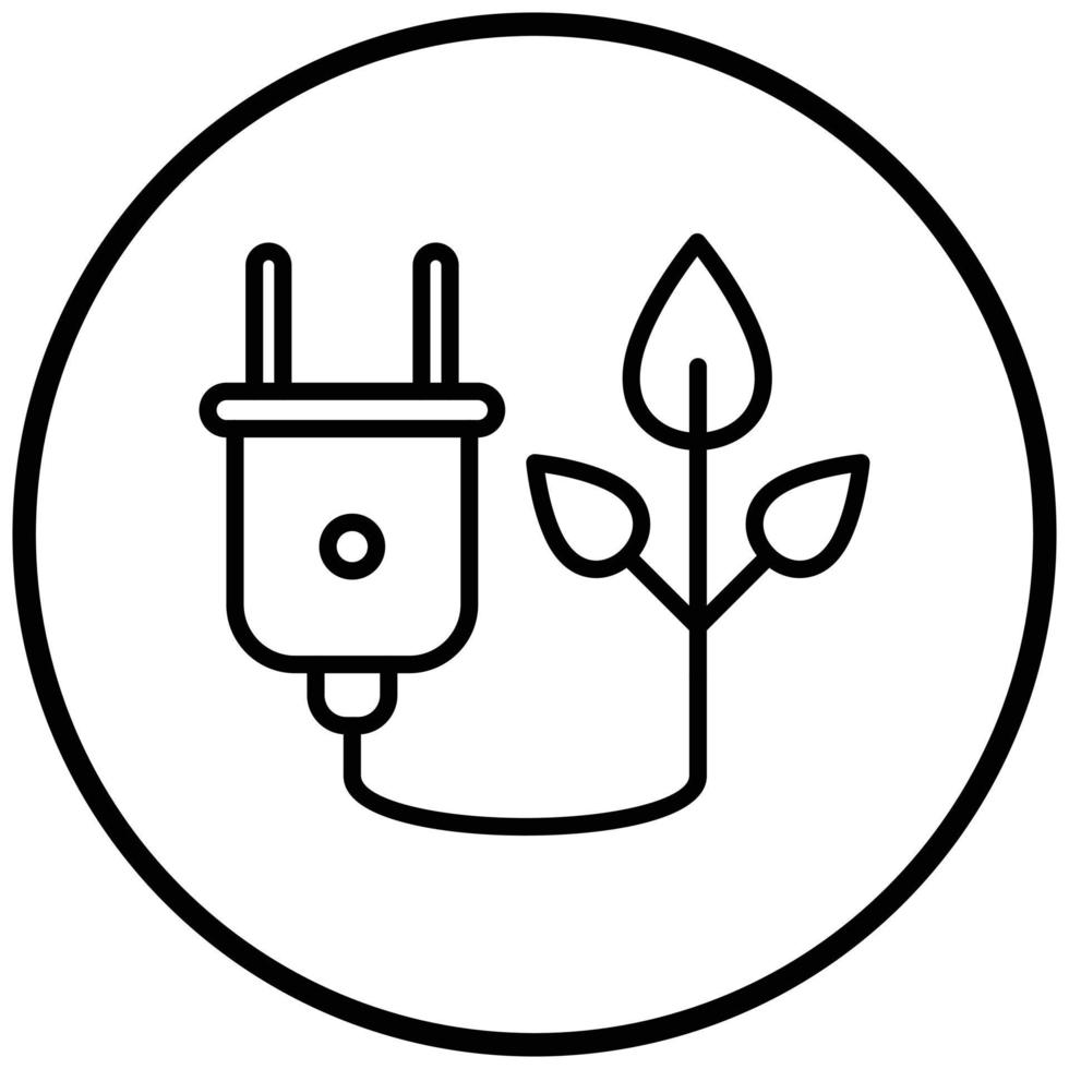 Sustainable Energy Icon Style vector