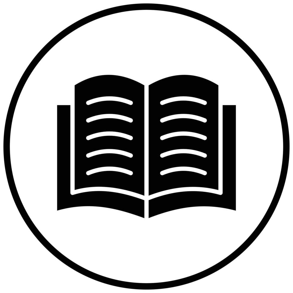 Open Book Icon Style vector