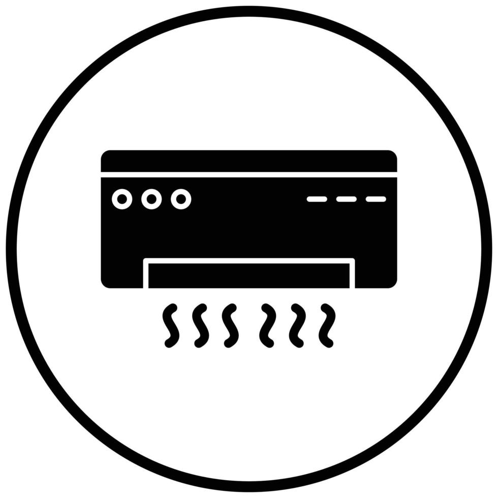 Air Conditioner Icon Style vector