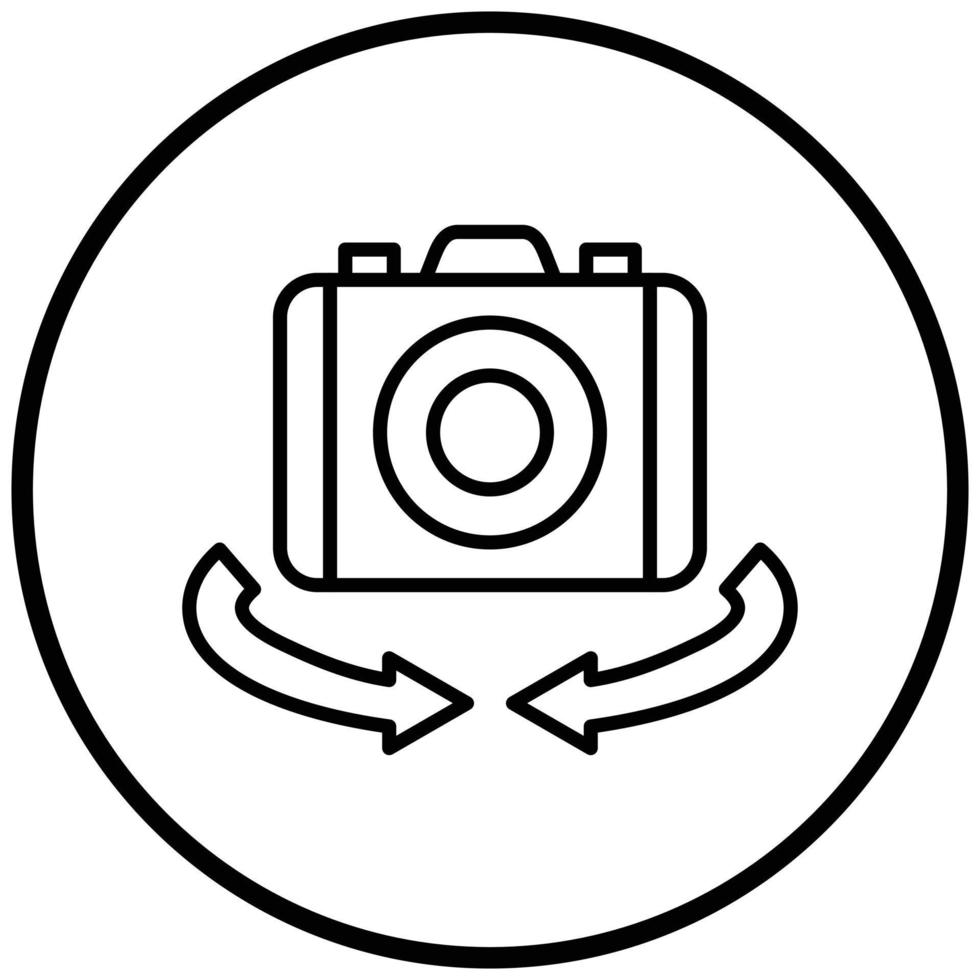 Vr Camera Icon Style vector