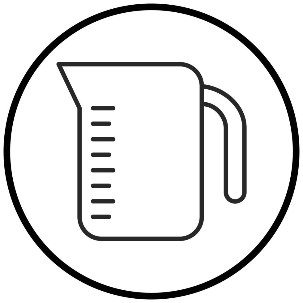 Measuring Jug Icon Style vector