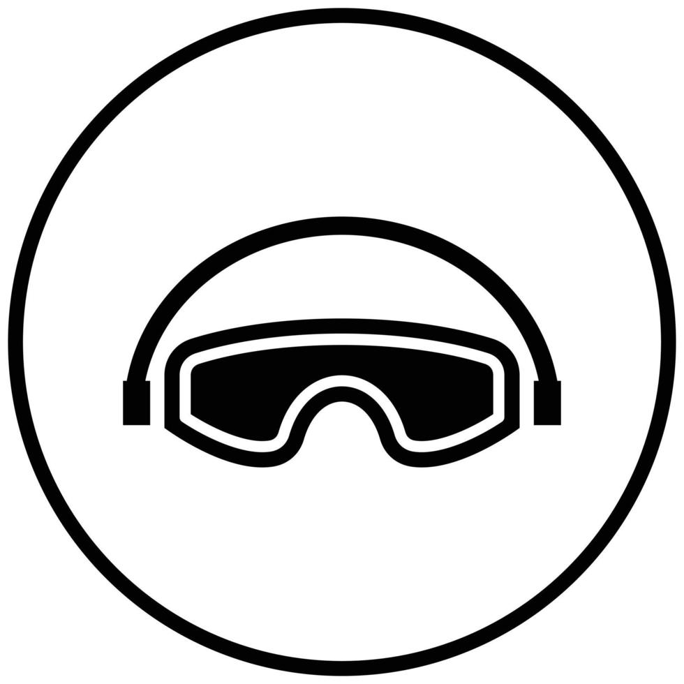 Safety Glasses Icon Style vector
