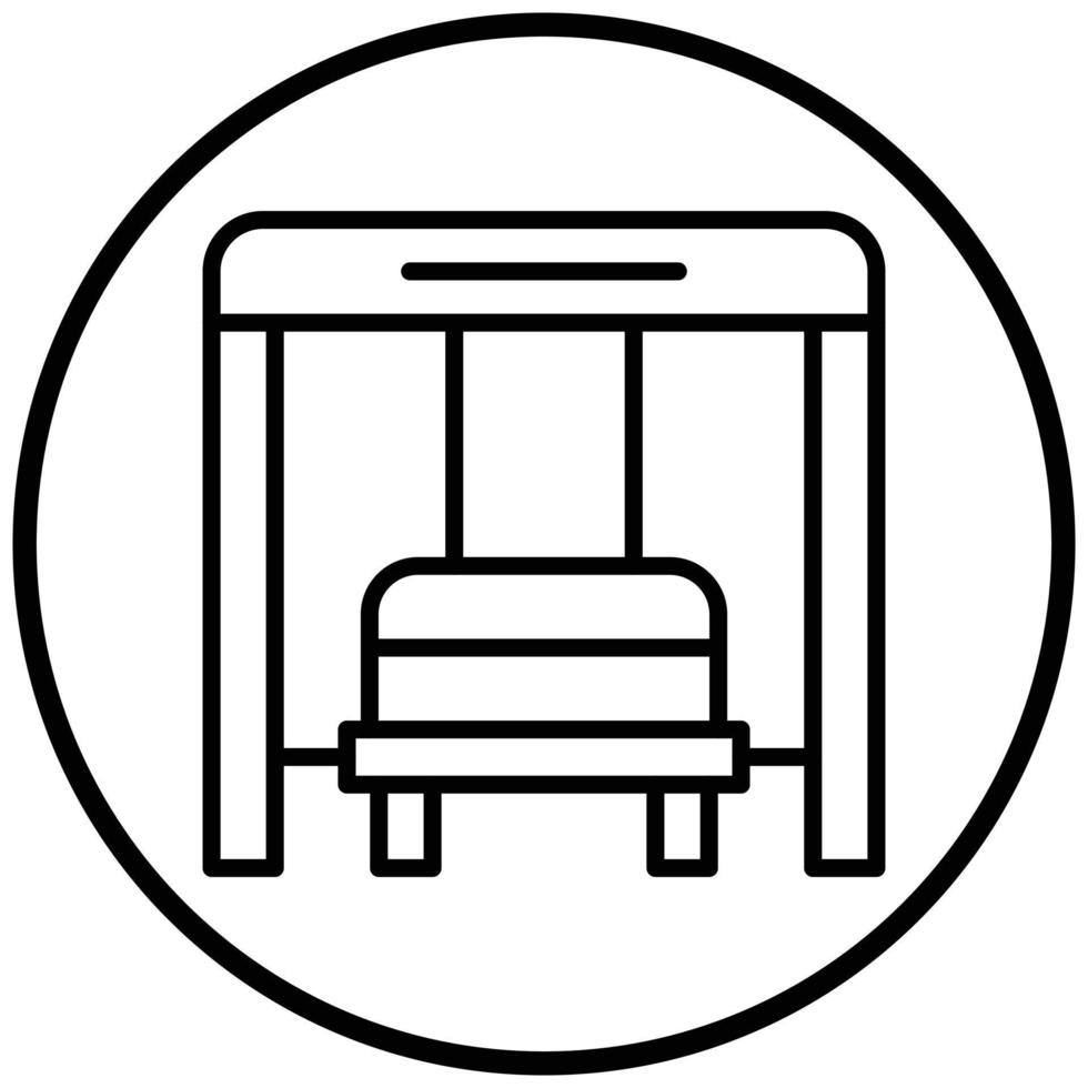 Bus Stop Icon Style vector