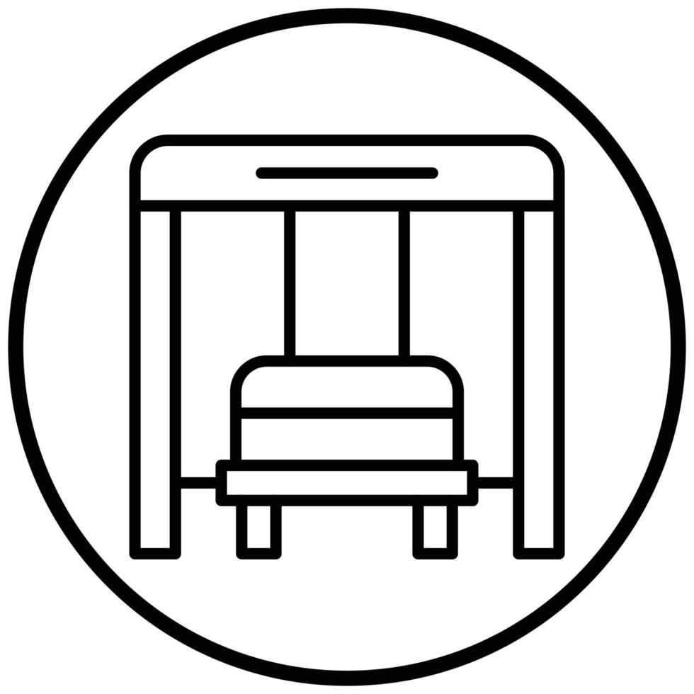 Bus Stop Icon Style vector