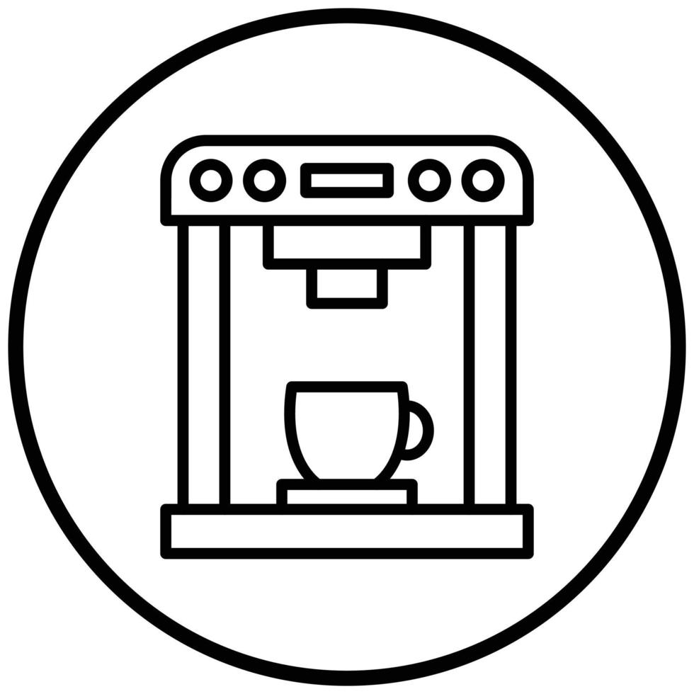 Coffee Machine Icon Style vector